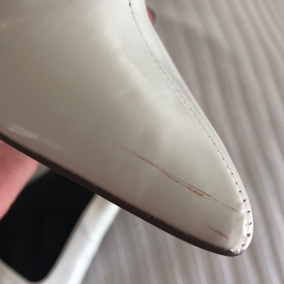 White ankle booties Sz 8 - Picture 8 of 8